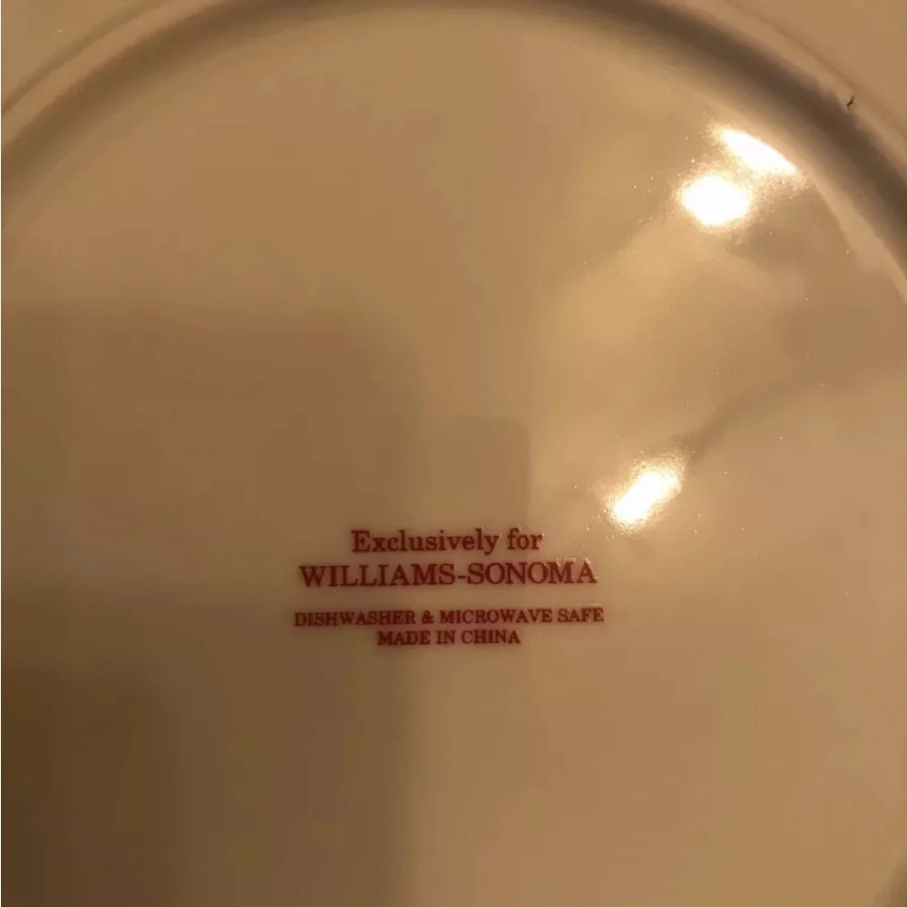 Williams Sonoma TWAS THE NIGHT BEFORE CHRISTMAS Reindeer 8.25” Salad Plate